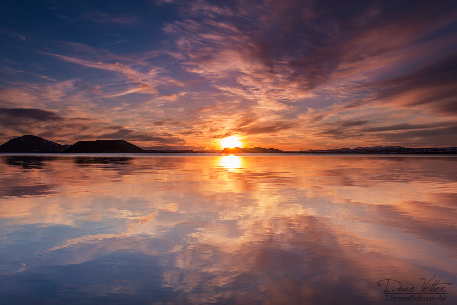 Sunset at Myvatn